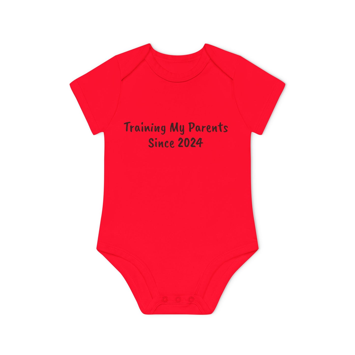 Training My Parents Baby Organic Short Sleeve Bodysuit