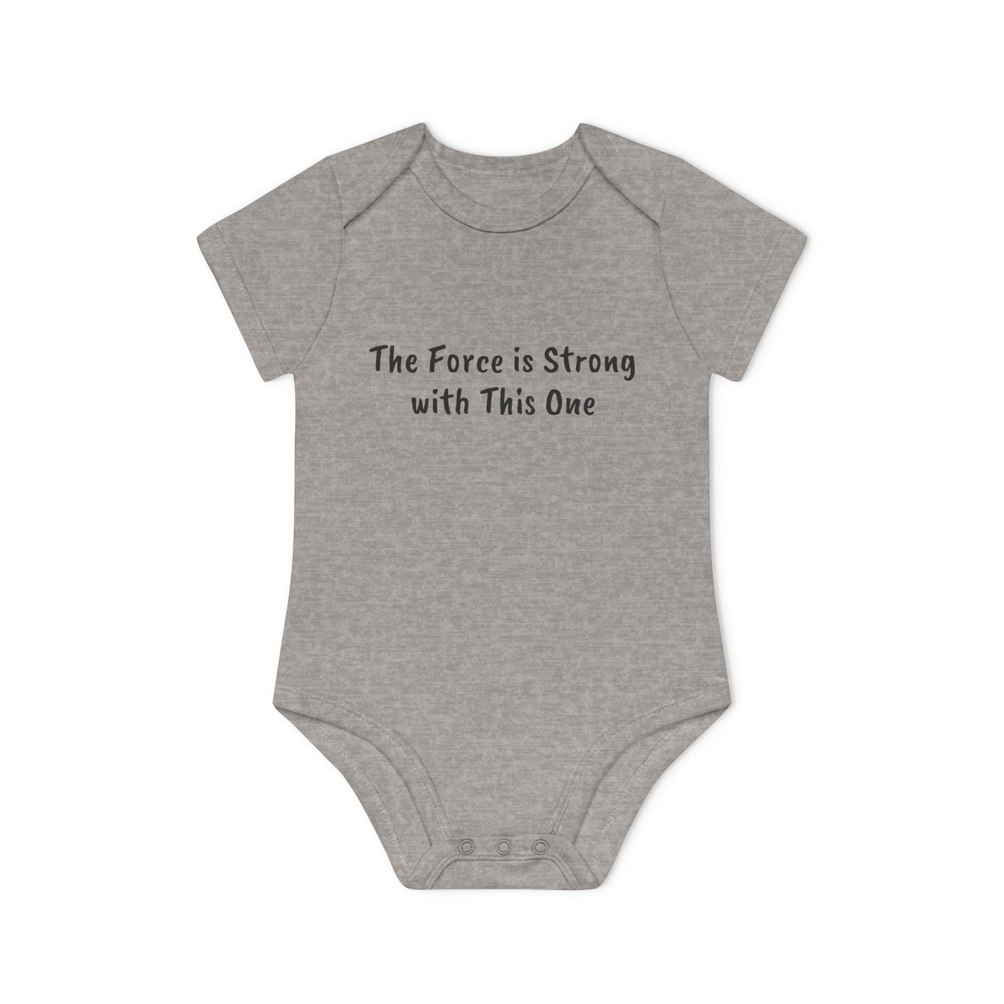 The Force is Strong with This One Baby Organic Short Sleeve Bodysuit