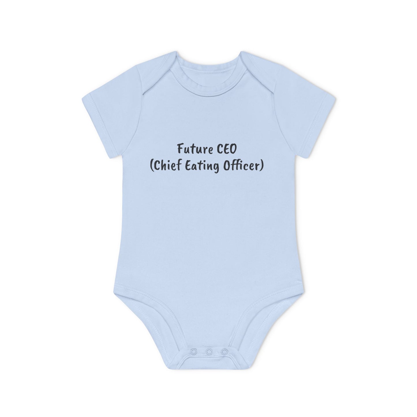 Future CEO (Chief Eating Officer) Baby Organic Short Sleeve Bodysuit