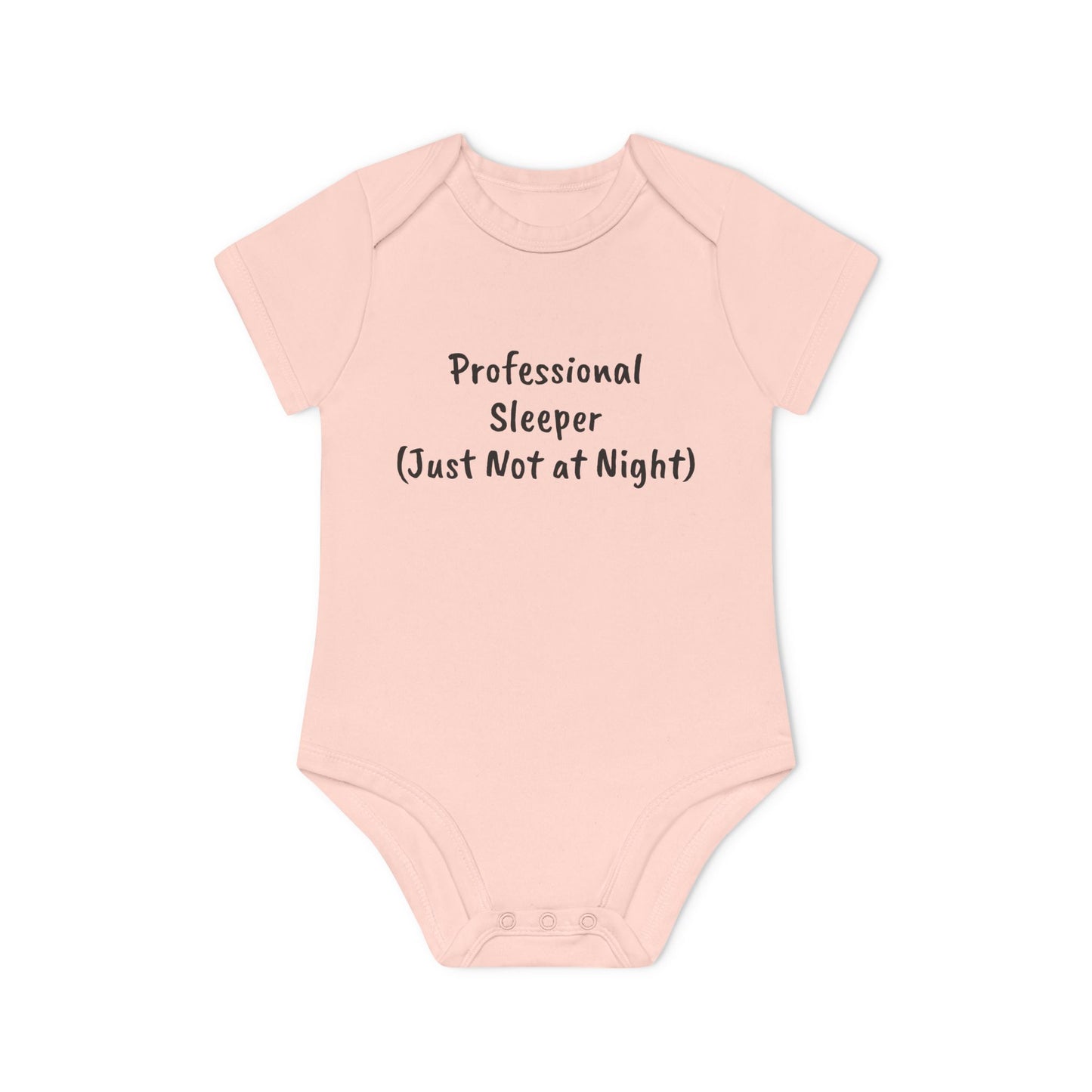 Professional Sleeper Humor Baby Organic Short Sleeve Bodysuit