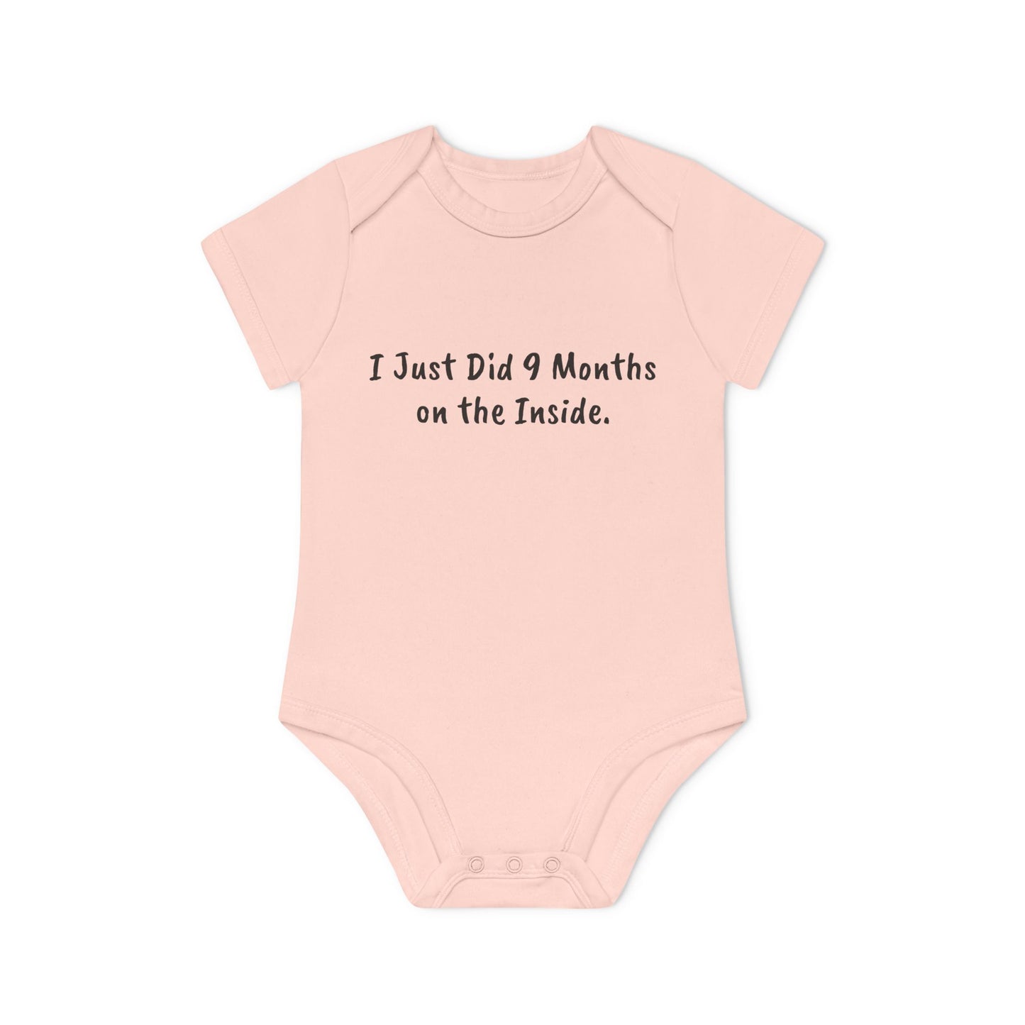 9 Months on the Inside Baby Organic Short Sleeve Bodysuit