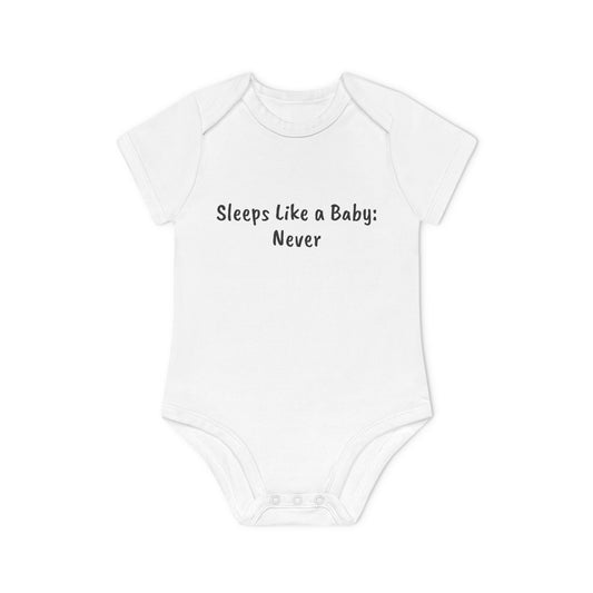 Sleeps Like A Baby Humor Baby Organic Short Sleeve Bodysuit