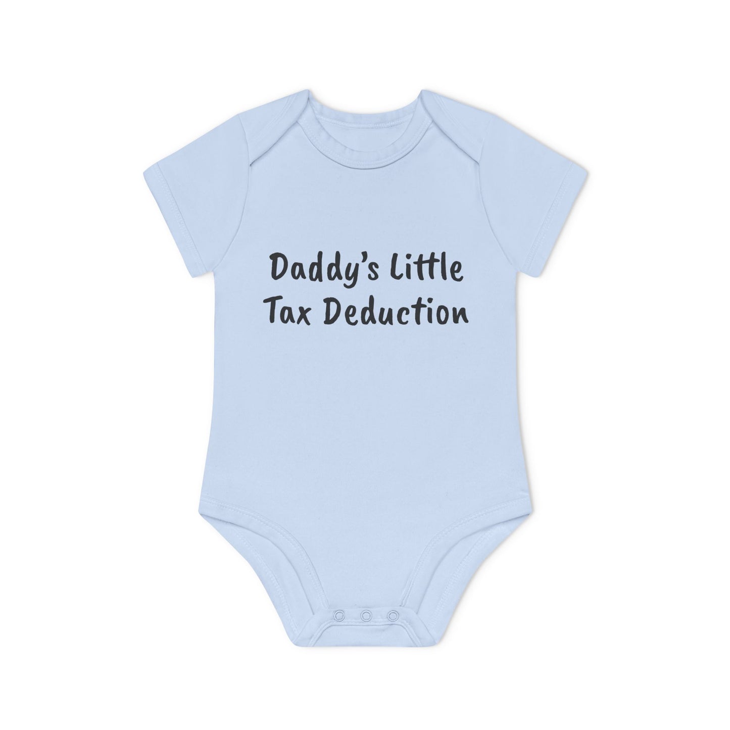 Daddy’s Little Tax Deduction Baby Organic Short Sleeve Bodysuit