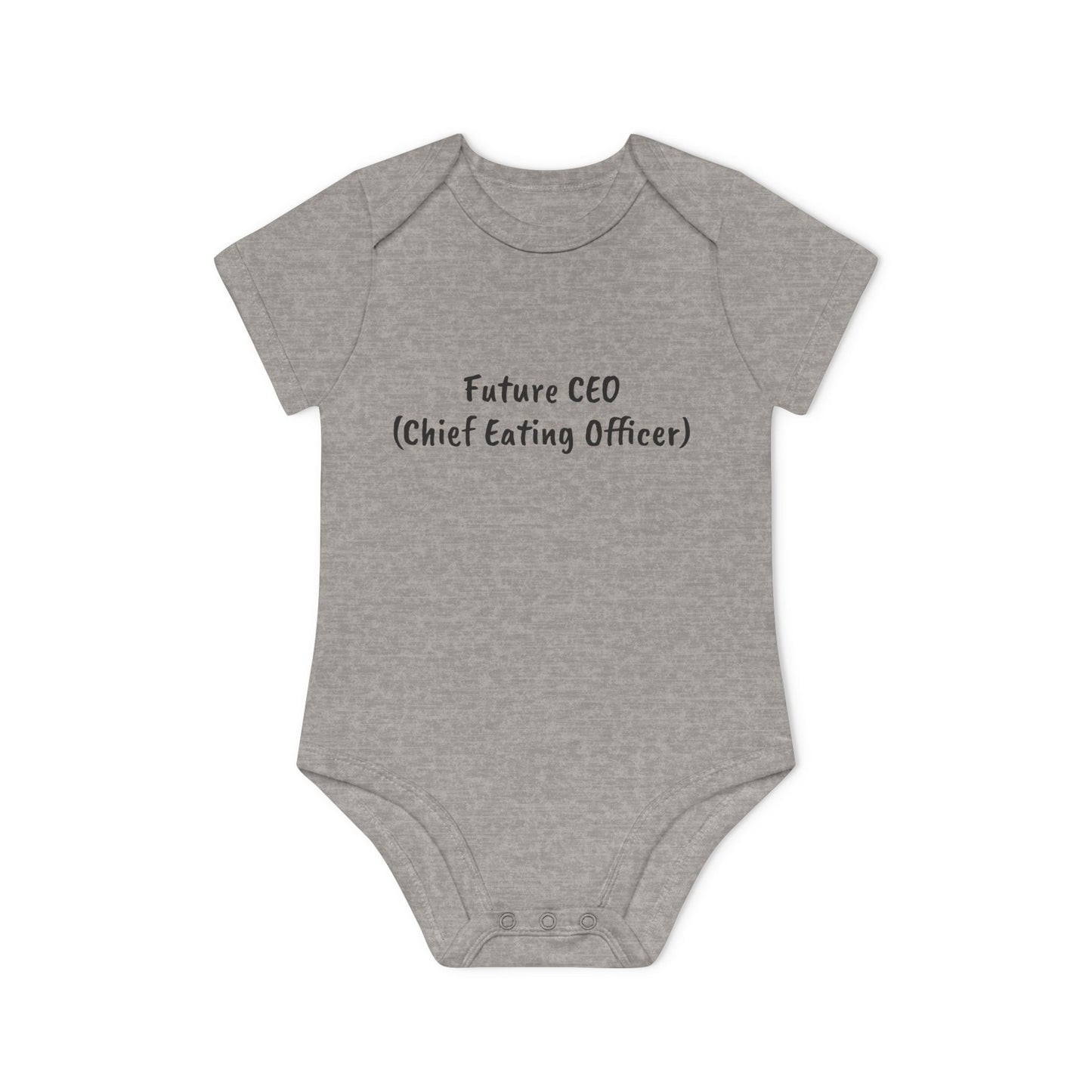 Future CEO (Chief Eating Officer) Baby Organic Short Sleeve Bodysuit