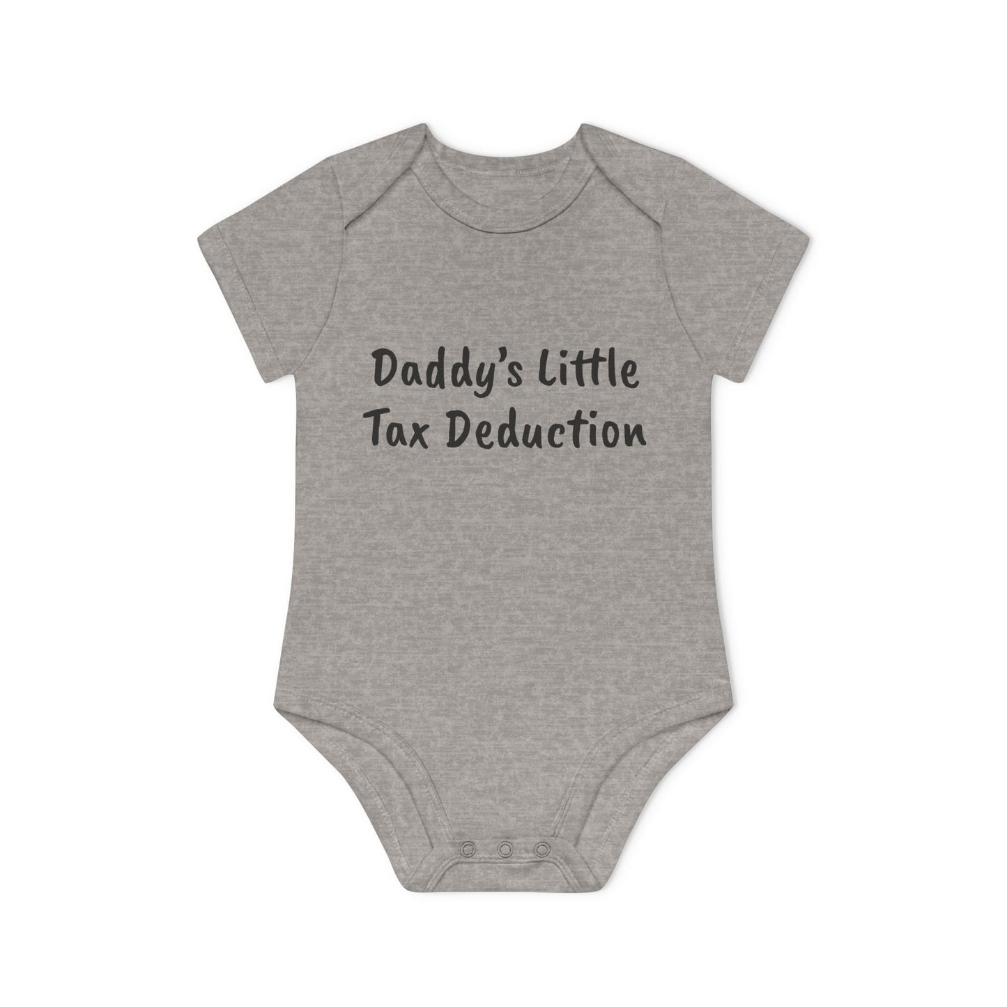 Daddy’s Little Tax Deduction Baby Organic Short Sleeve Bodysuit