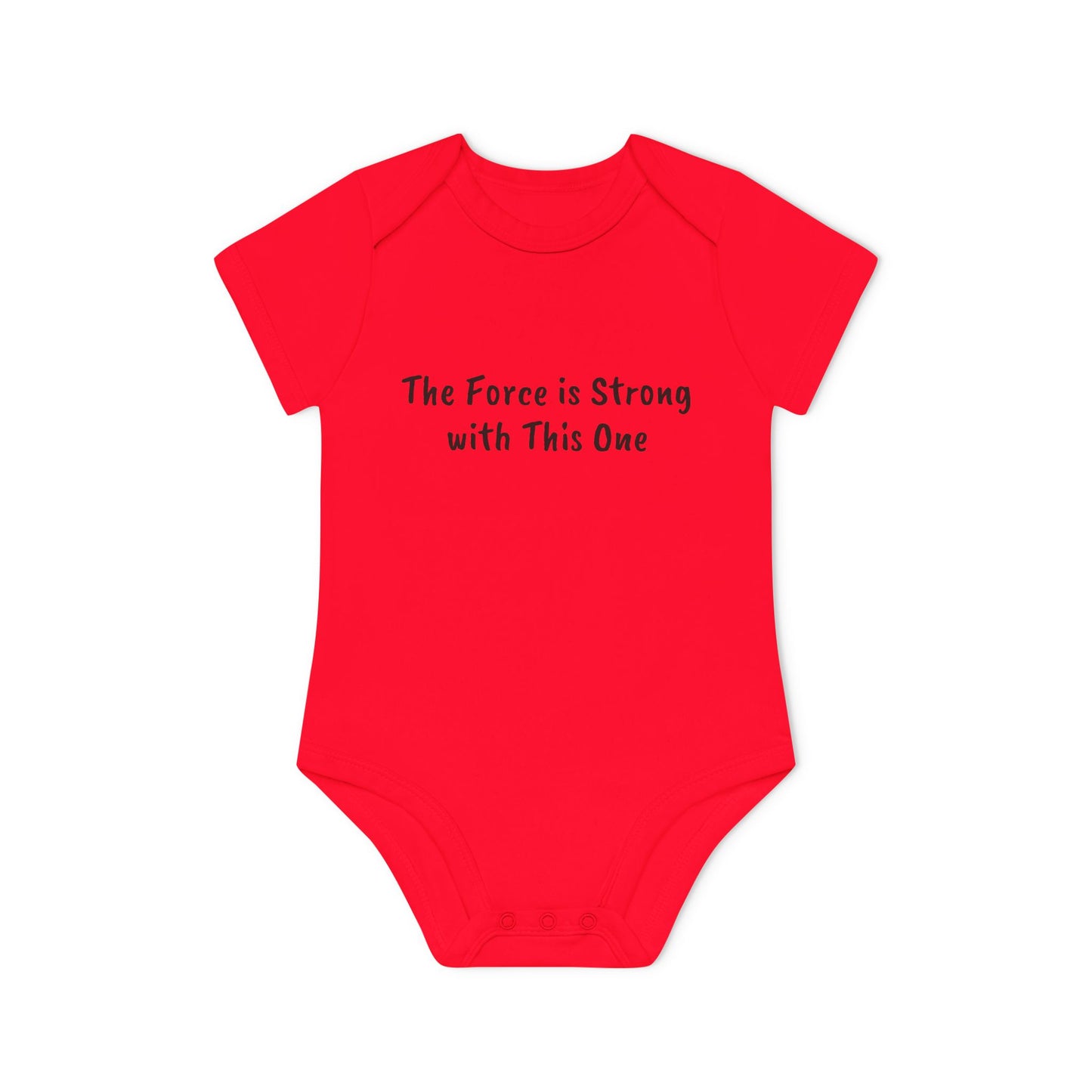 The Force is Strong with This One Baby Organic Short Sleeve Bodysuit