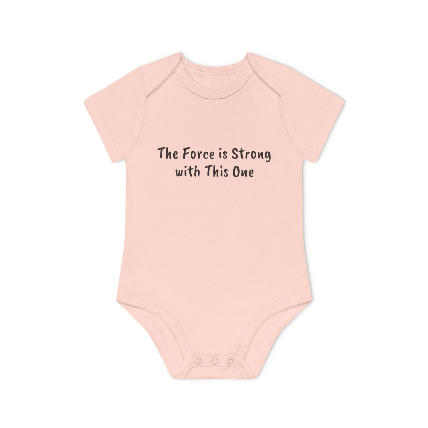 The Force is Strong with This One Baby Organic Short Sleeve Bodysuit