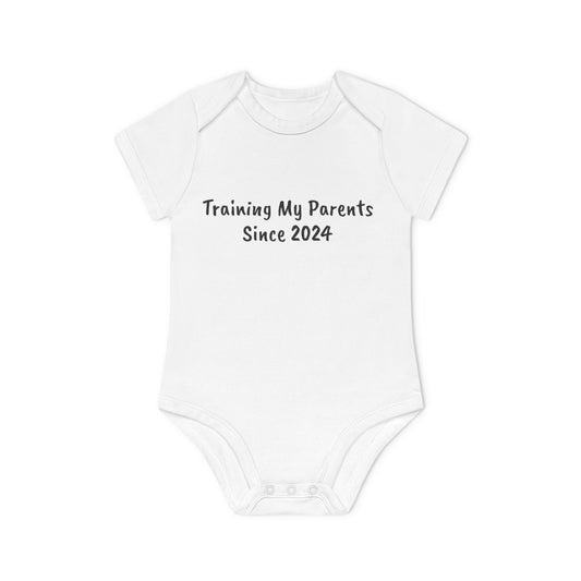 Training My Parents Baby Organic Short Sleeve Bodysuit