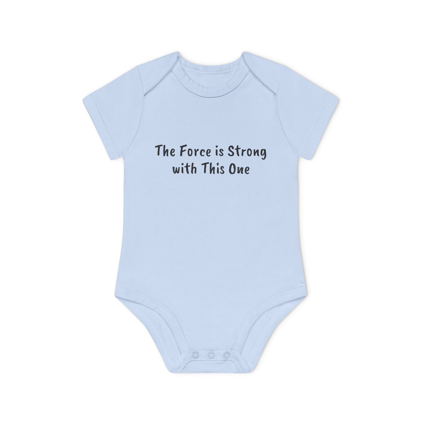 The Force is Strong with This One Baby Organic Short Sleeve Bodysuit