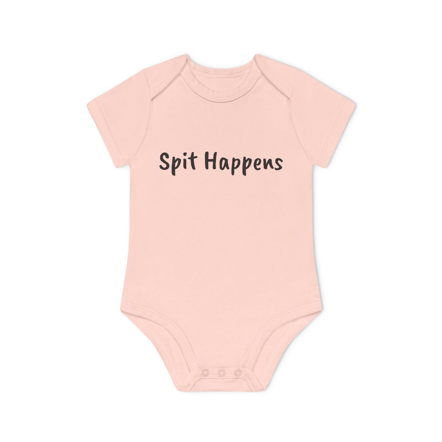 Spit Happens Baby Organic Short Sleeve Bodysuit