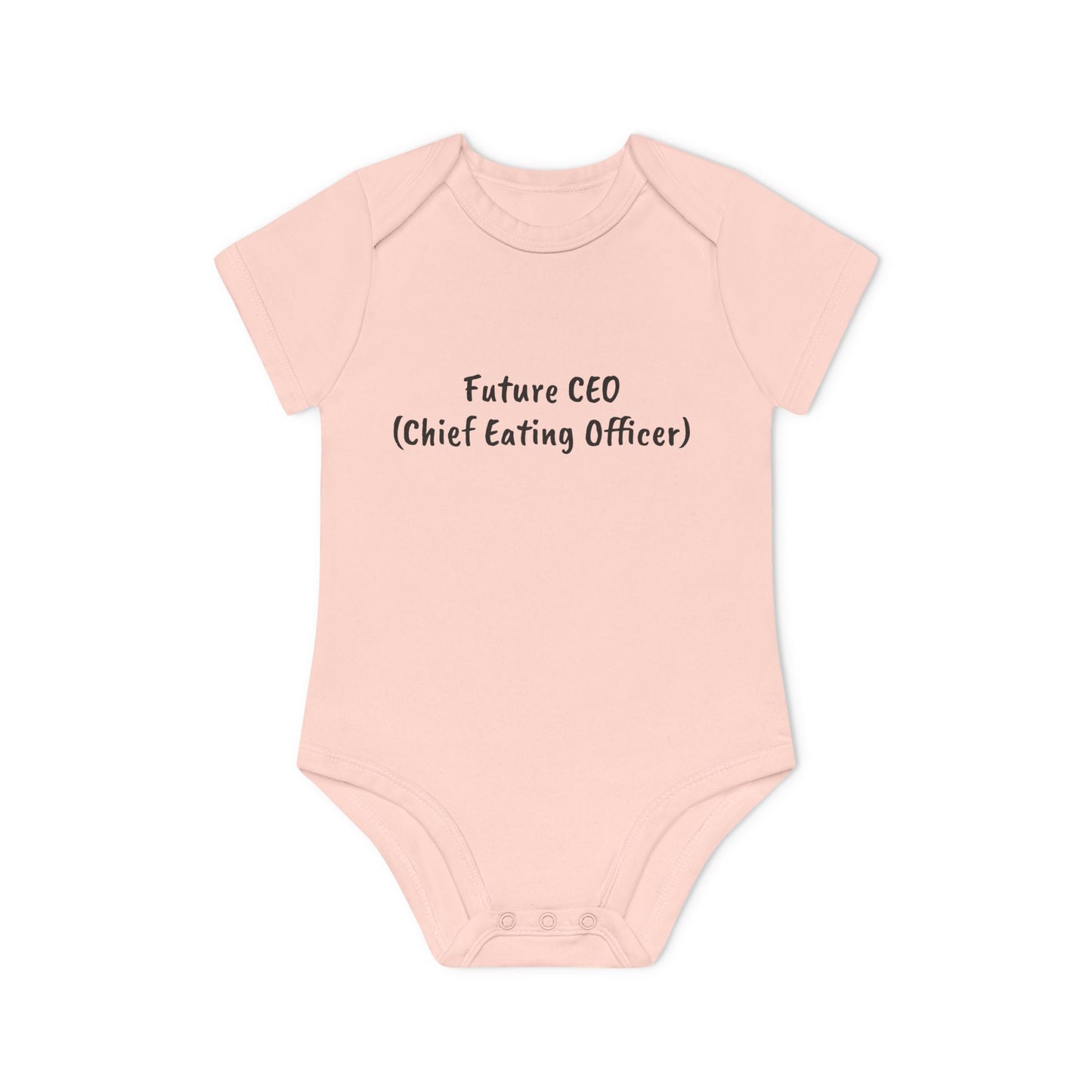 Future CEO (Chief Eating Officer) Baby Organic Short Sleeve Bodysuit