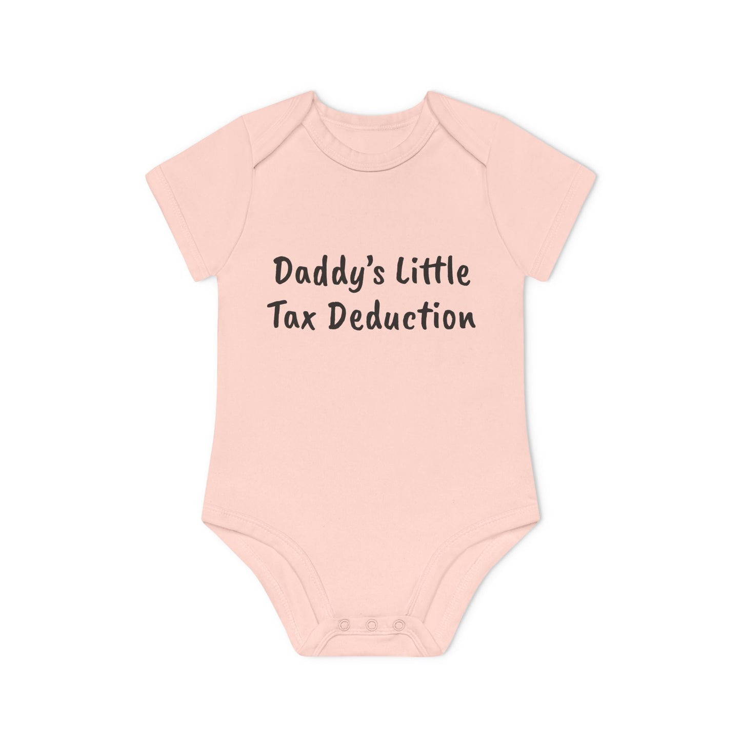 Daddy’s Little Tax Deduction Baby Organic Short Sleeve Bodysuit