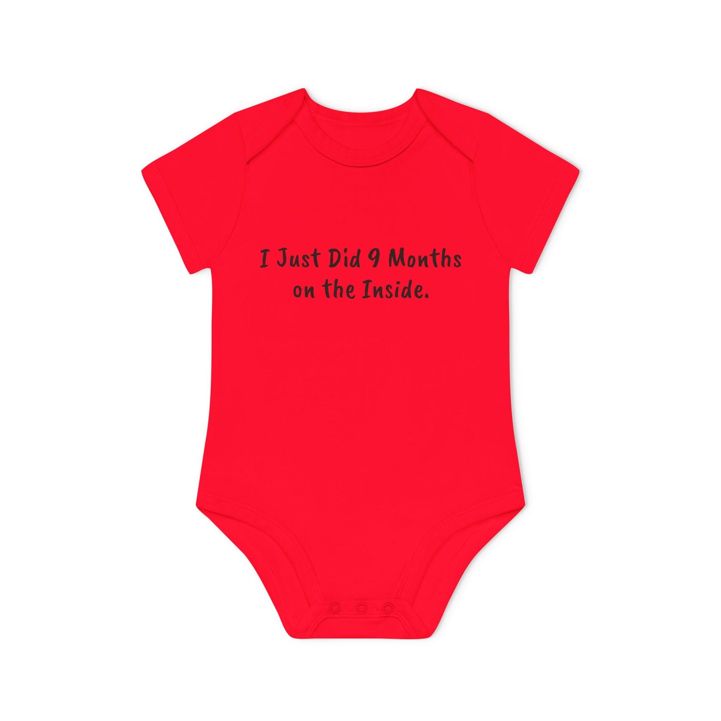 9 Months on the Inside Baby Organic Short Sleeve Bodysuit