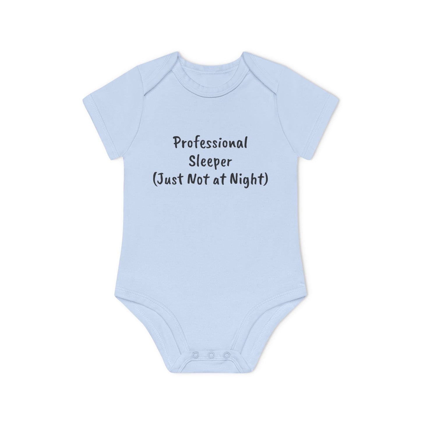 Professional Sleeper Humor Baby Organic Short Sleeve Bodysuit