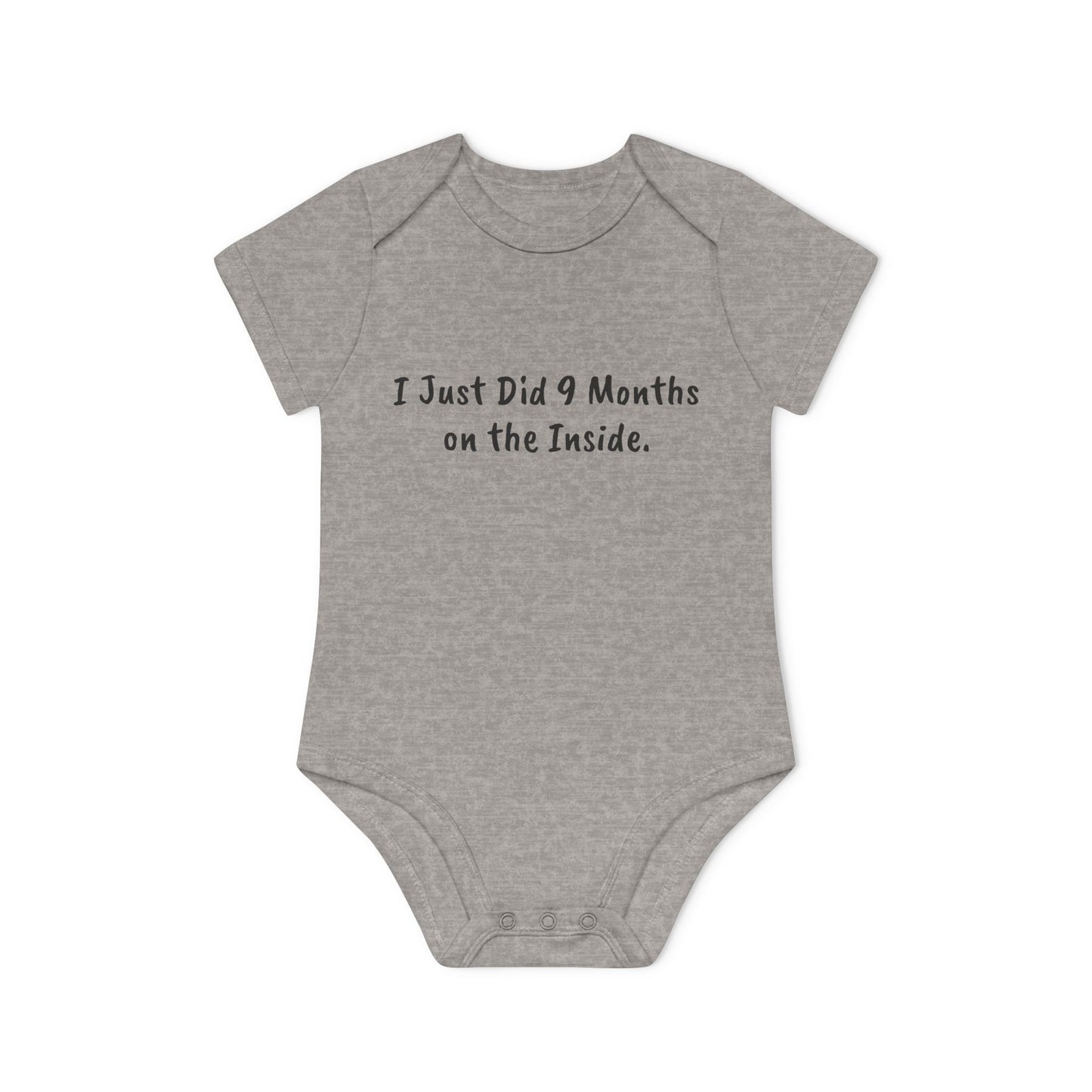 9 Months on the Inside Baby Organic Short Sleeve Bodysuit