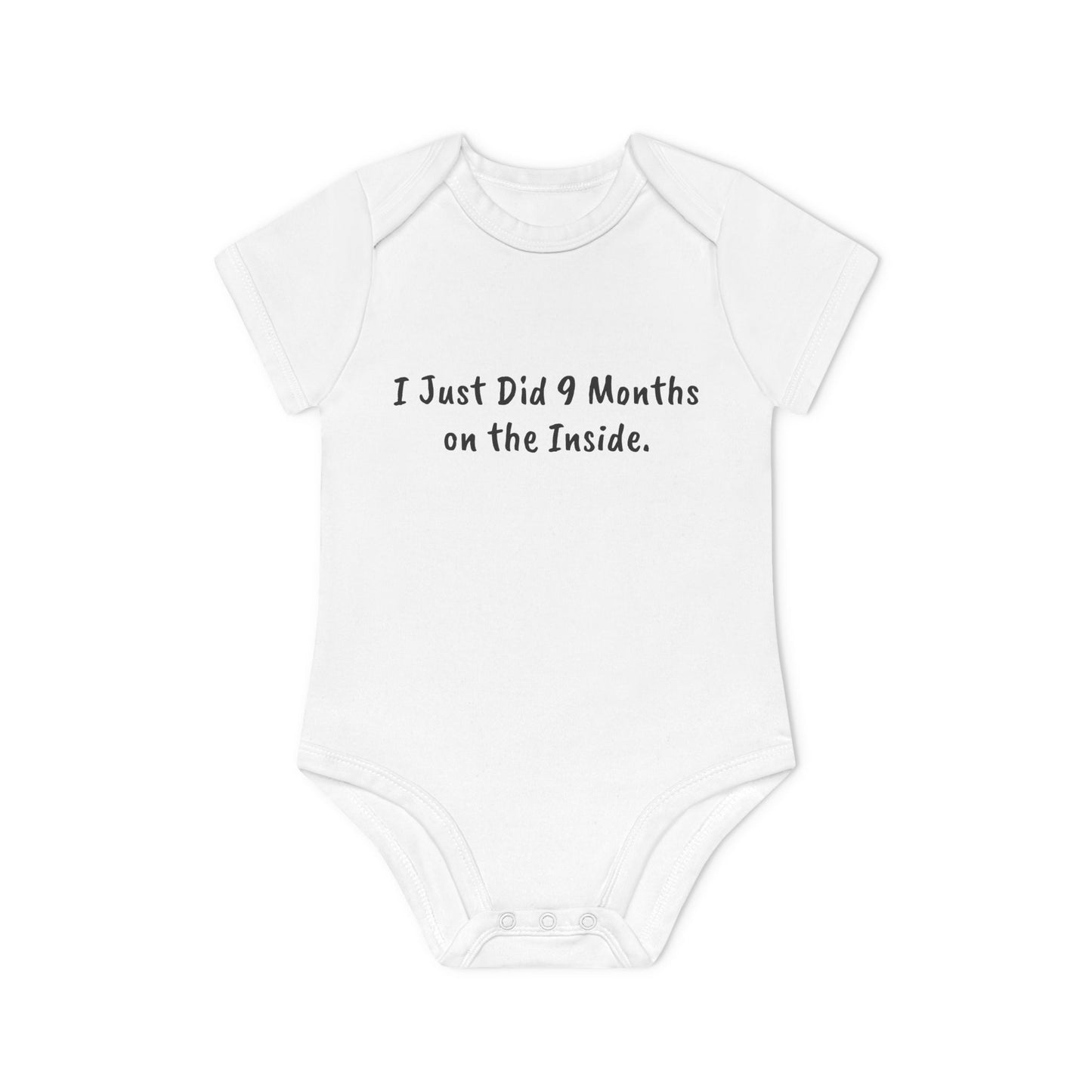 9 Months on the Inside Baby Organic Short Sleeve Bodysuit