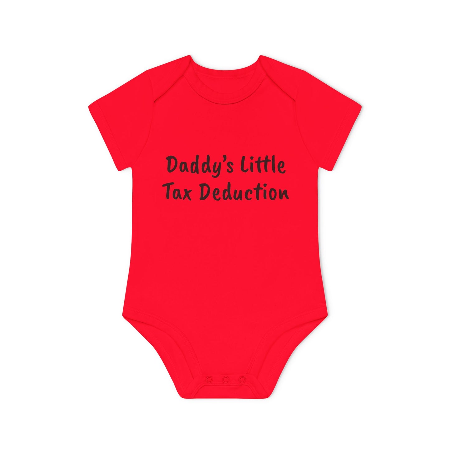 Daddy’s Little Tax Deduction Baby Organic Short Sleeve Bodysuit