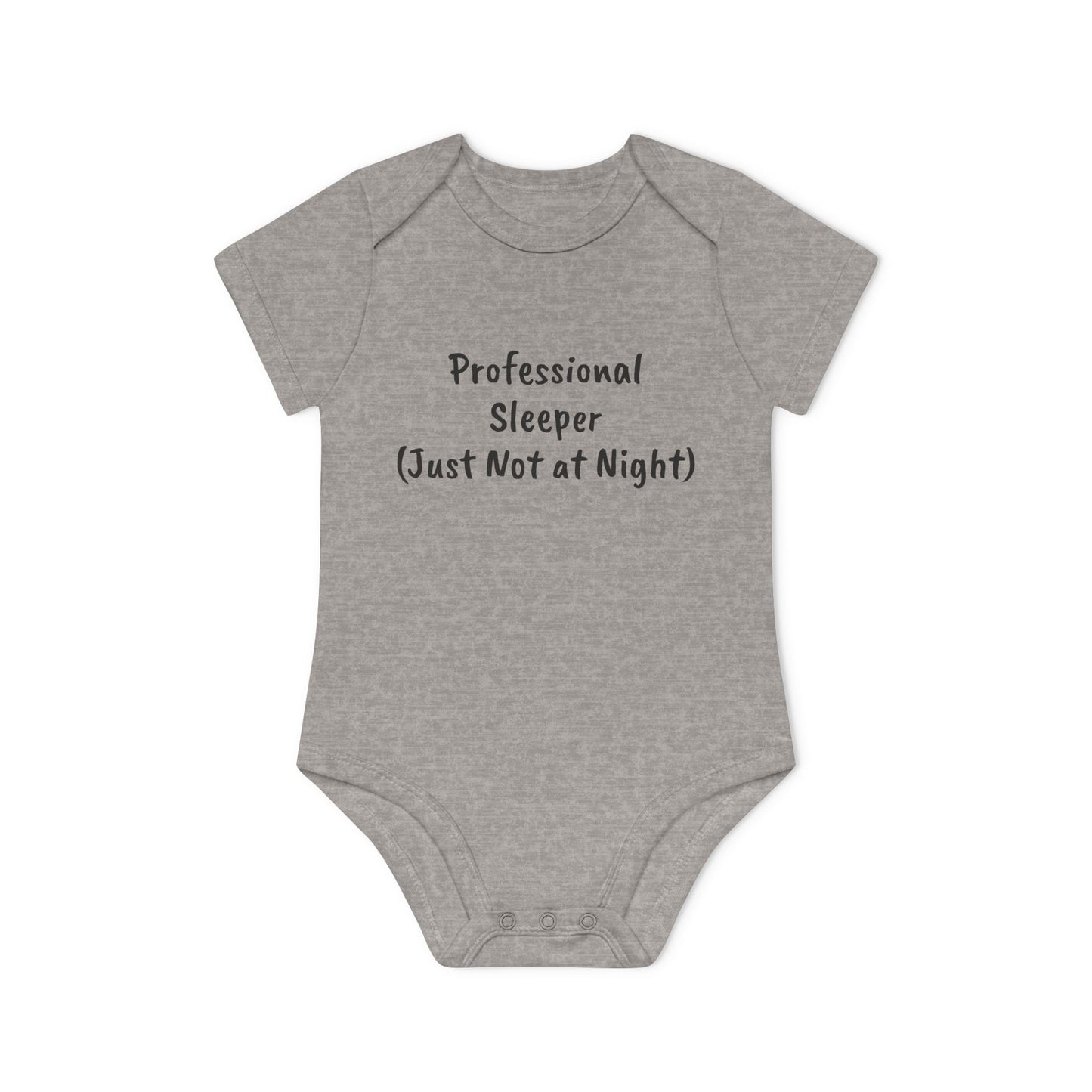 Professional Sleeper Humor Baby Organic Short Sleeve Bodysuit