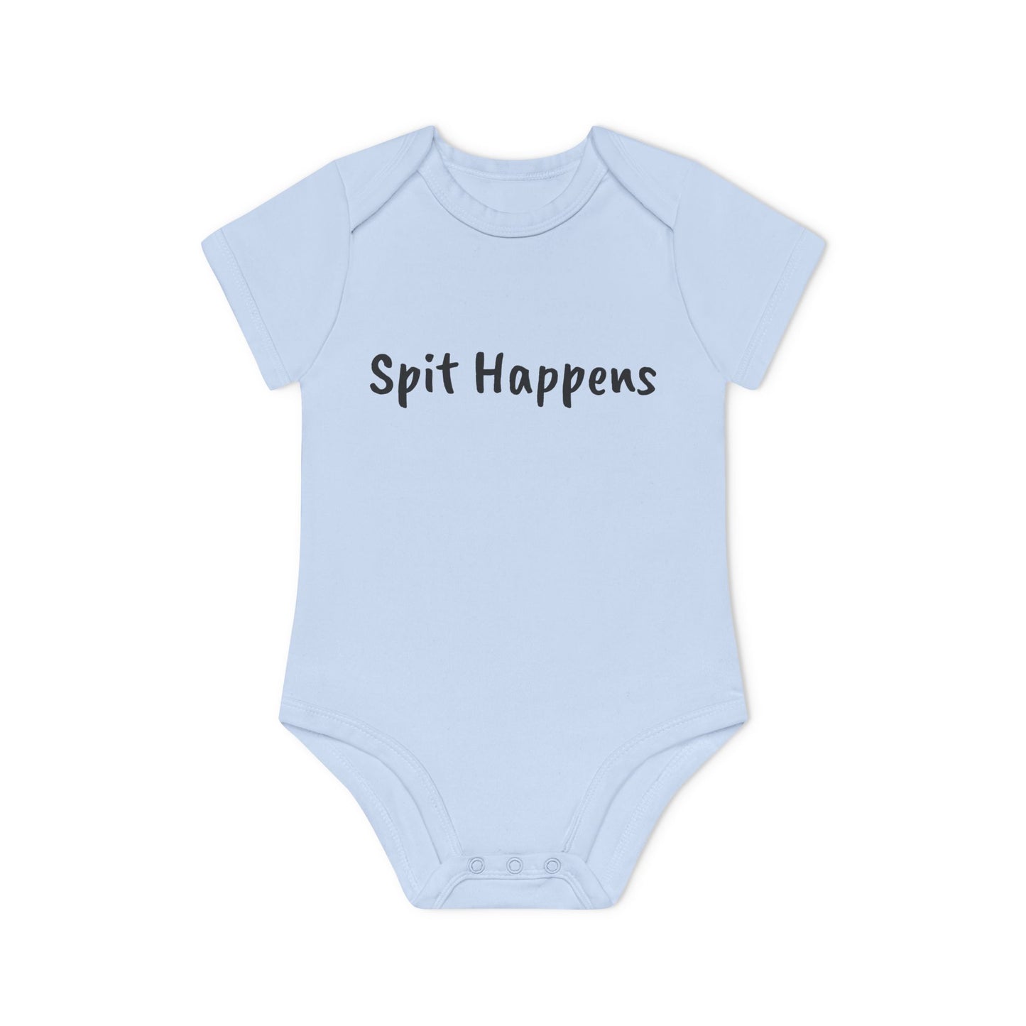 Spit Happens Baby Organic Short Sleeve Bodysuit